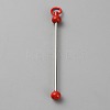 Iron Bar Beadable Keychain for Jewelry Making DIY Crafts IFIN-SZC0005-01A-07-1