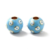 Rack Plating Brass Enamel Beads KK-M230-28G-2