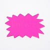 Fluorescence Explosive Shape Blank Signs Sales Price Label Tags LS-AJEW-WH0239-21A-1