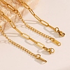 Stainless Steel Paperclip Chains Necklaces for Women PW-WG32A9D-01-5