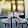 4Pcs 2 Colors Bowknot Polyester Rhinestone Shoe Decorations FIND-GO0002-32-6