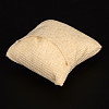 Wood Covered with Burlap Jewelry Bracelet Watch Displays BDIS-F001-02-4