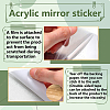 CREATCABIN 2Pcs Mirror Wall Stickers DIY-CN0001-94-3