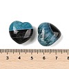 Natural Agate(Dyed & Heated) Heart Palm Stone G-Q021-04B-3