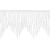 1.8 Yards Glass Beads Fringe Tassel Lace Trim Ribbon OCOR-OC0001-70C-1