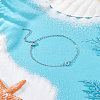 1Pc Stainless Steel Sun Link Chain Anklets AJEW-LP0007-63P-3