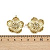304 Stainless Steel Rhinestone Pendants STAS-P415-22G-3