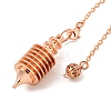 Rack Plating Brass Coil Dowsing Pendulums G-K338-26RG-2