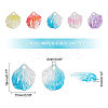 200Pcs 5 Colors Plastic Beads KY-GA0001-12-2