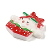 Christmas Rabbit Theme Opaque Resin Decoden Cabochons RESI-S397-01D-2