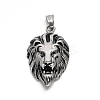 Lion Retro 304 Stainless Steel Pendants STAS-F011-38-2