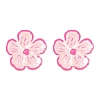 Flower Alloy Enamel Stud Earrings FS-WGEB1E1-02-3