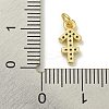 Rack Plating Brass Micro Pave Cubic Zirconia Pendants KK-K386-02H-G-3