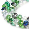 Glass Beads Strands EGLA-A034-M8mm-24-3