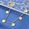 304 Stainless Steel Cable Chain Bracelets for Women BJEW-A036-25G-4