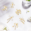 18Pcs 6 Styles Rack Plating Brass Micro Pave Clear Cubic Zirconia Pendants KK-BBC0022-51-7