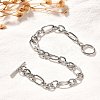 Tarnish Resistant Unisex 304 Stainless Steel Figaro Chain Bracelets LS-BJEW-H541-06A-P-3