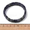 Natural Lapis Lazuli Beaded Stretch Bracelets for Unisex G-K303-02F-5