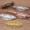 Brass Hair Barrettes OHAR-PW0001-199AB-3