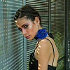 6Pcs 6 Colors Cloth Flower Collar Choker Necklace NJEW-FH0001-11-7