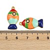 304 Stainless Steel Enamel with Rhinestone Pendants STAS-Z152-03G-02-3