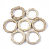 Handmade Reed Cane/Rattan Woven Linking Rings X-WOVE-T006-004B-1