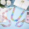 2Pcs Transparent Acrylic Curb Chains Bag Handles AJEW-WR0001-88-5