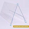 Name Plastic Table Top Display Stand ODIS-WH0070-86A-4