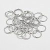 Eco-Friendly Brass Round Rings KK-M165-7mm-02P-NR-1