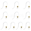 10Pcs Transparent Resin Earring Hooks FIND-YW0006-98G-1