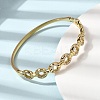 304 Stainless Steel Rhinestone Hinged Bangles for Women BJEW-B168-02C-G-3