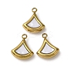 304 Stainless Steel Resin Pendants STAS-P406-15D-G-1