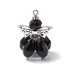 Faceted Glass Pendants PALLOY-MZ00583-04-1