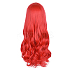 32 inch (80cm) Long Red Wavy Curly Cosplay Wigs OHAR-I015-19-2