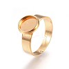 Ion Plating(IP) Adjustable 201 Stainless Steel Finger Rings Components X-STAS-G187-01G-8mm-2
