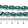 Electroplate Glass Beads Strands EGLA-D030-04C-4