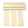 2-Slot Wooden Earring Display Card Stands LS-EDIS-R027-01A-02-2