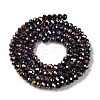 Baking Electroplate Glass Beads Strands DGLA-A039-J4mm-B20-2