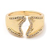 Rack Plating Brass Cuff Rings RJEW-D008-16G-2