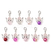 50Pcs Angel Glass Pendant Decoration HJEW-JM02645-05-S-1