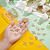 36Pcs 9 Styles Alloy Rhinestone Links/Connectors FIND-UN0016-38-3