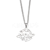 Non-Tarnish 201 Stainless Steel Pendant Necklaces for Man NJEW-Q336-02J-P-2