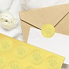 34 Sheets Self Adhesive Gold Foil Embossed Stickers DIY-WH0509-004-7