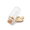 5Pcs Mushroom Wishing Bottle Pendants PALLOY-JF04072-5