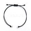 Waxed Polyester Cord Bracelets Making AJEW-JB01297-01-1