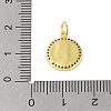 Brass Micro Pave Clear Cubic Zirconia Pendants KK-E111-46G-02-3
