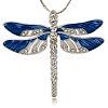 Alloy Enamel Dragonfly Big Pendants ENAM-L034-03P-1
