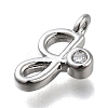 Brass Micro Pave Cubic Zirconia Pendants KK-B132-12P-G-2