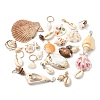 50Pcs Natural Mixed Shell Charms and Pendant Decoration Kits SSHEL-XCP0001-13-1