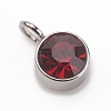 Faceted Glass Charms LS-RGLA-CJC0001-01K-1